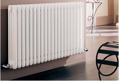 九州体育钢制暖气片客厅安装效果图